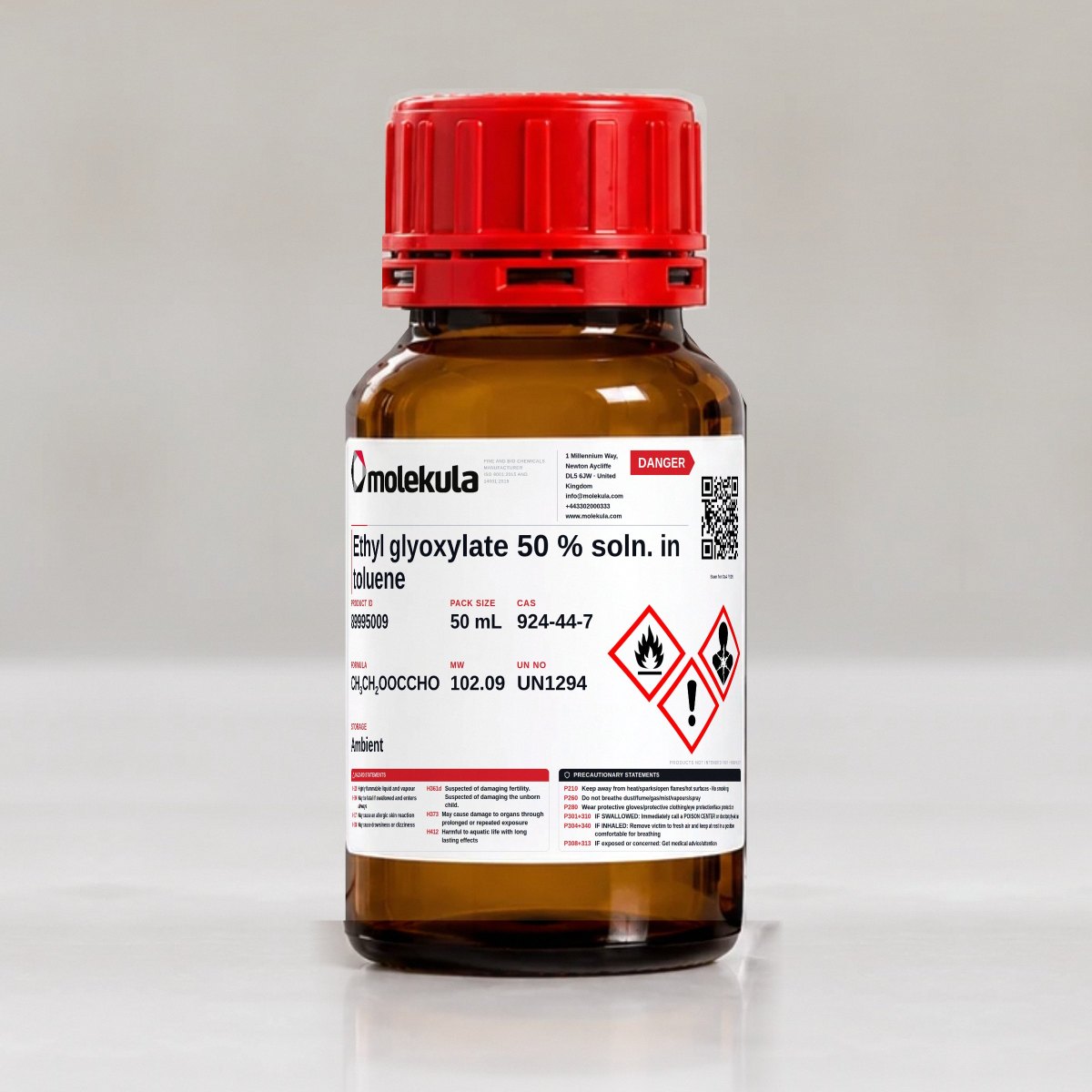 Ethyl glyoxylate 50 % soln. in toluene, 50 mL pack