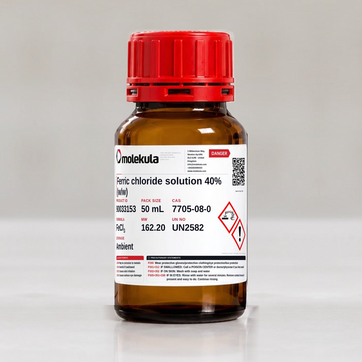 Ferric chloride solution 40% (w/w), 50 mL pack