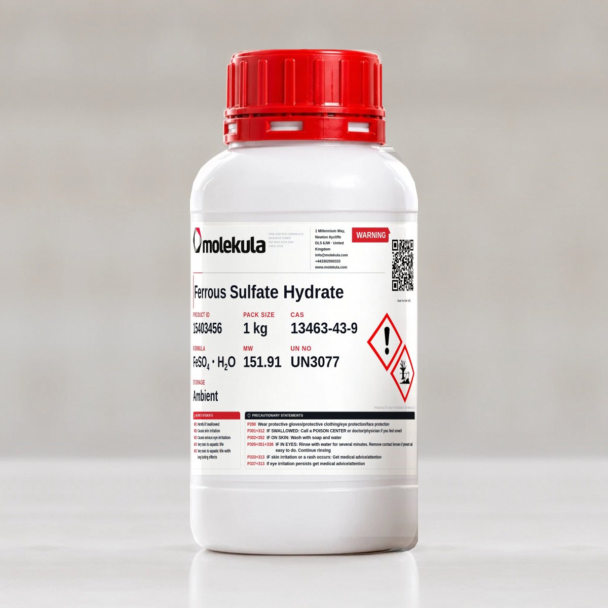 Ferrous Sulfate Hydrate, 1 kg pack