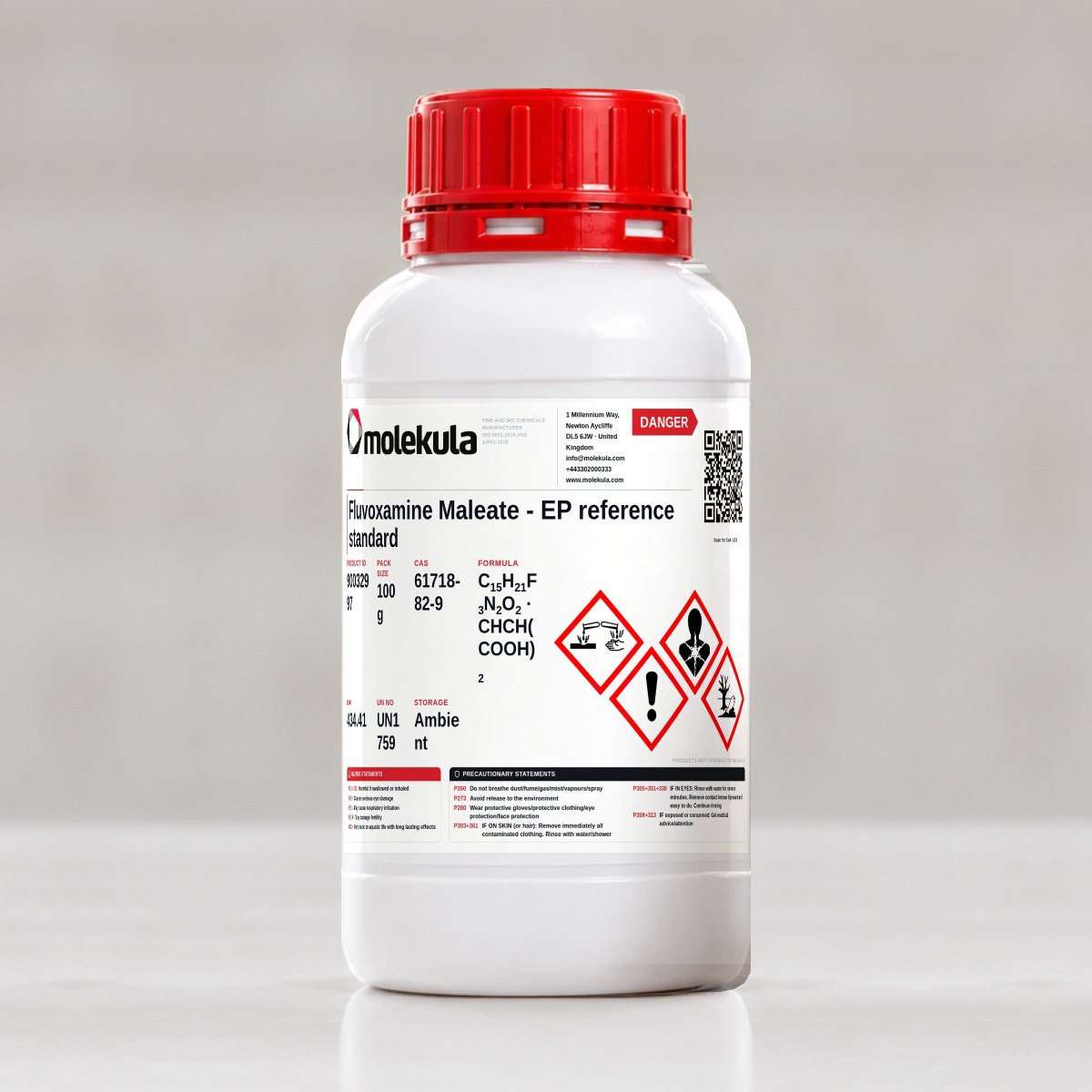 Fluvoxamine Maleate - EP reference standard, 100 g pack