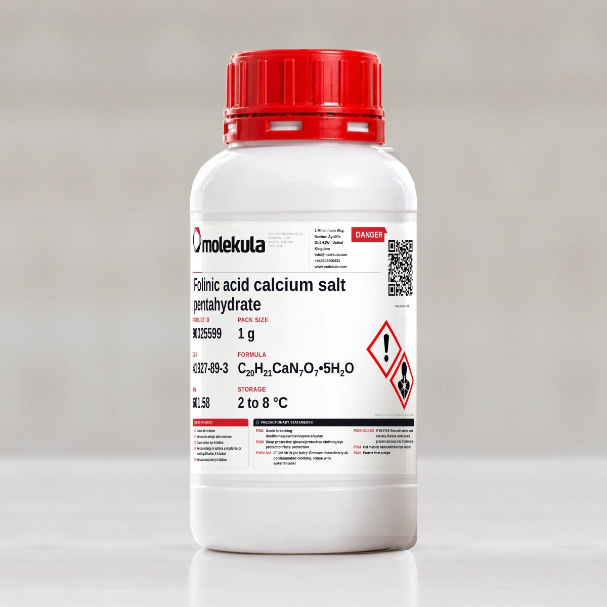 Folinic acid calcium salt pentahydrate, 1 g pack