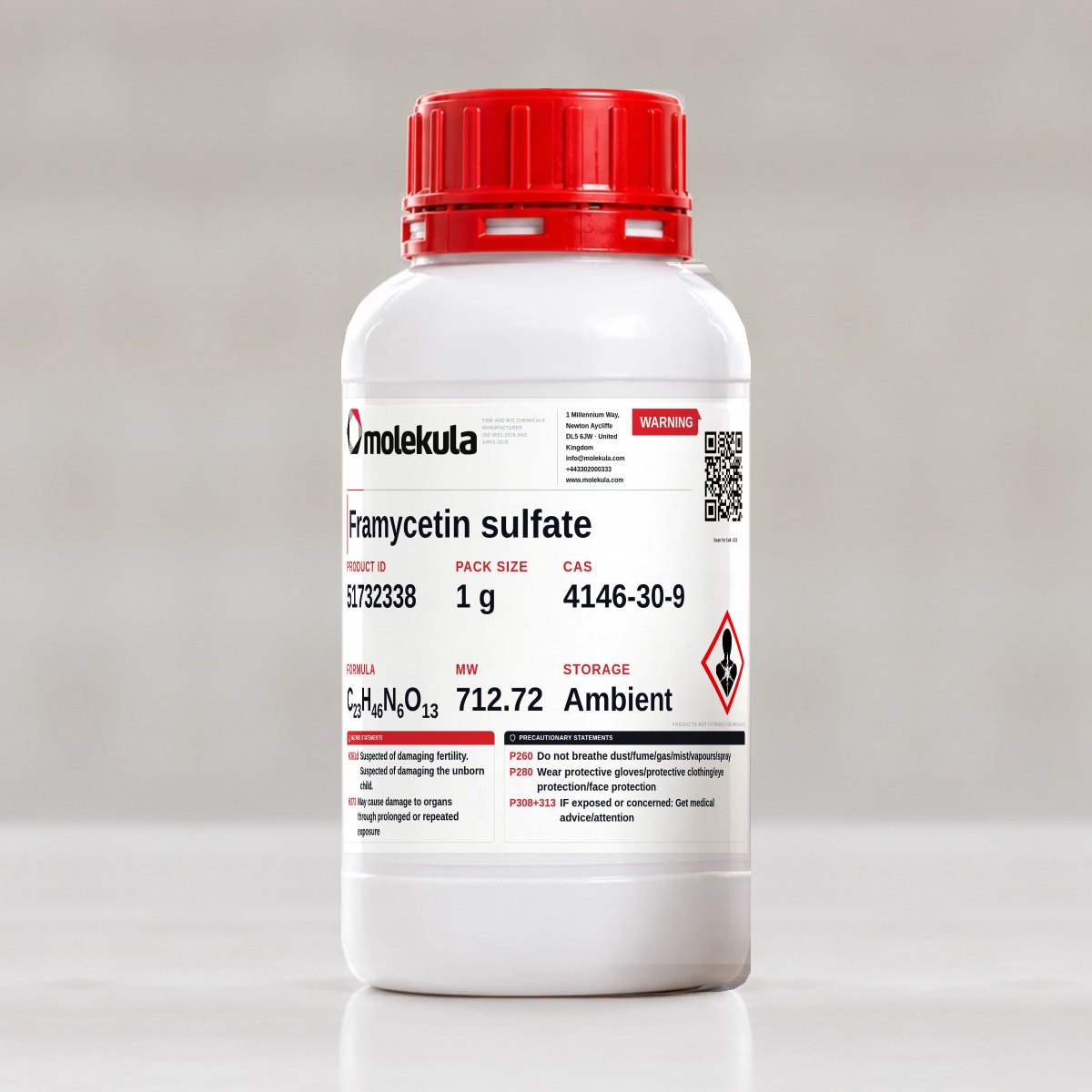 Framycetin sulfate, 1 g pack