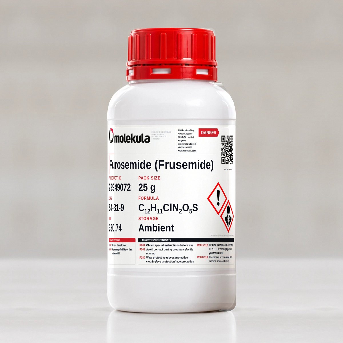 Furosemide (Frusemide), 25 g pack