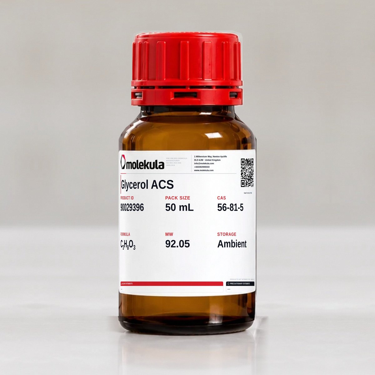 Glycerol ACS, 50 mL pack