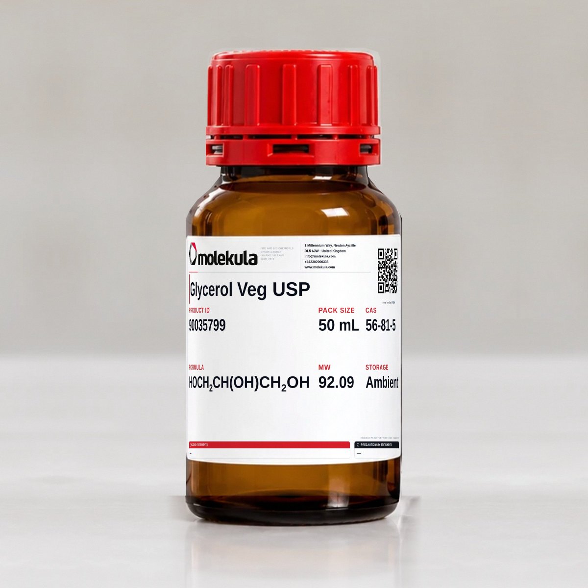 Glycerol Veg USP, 50 mL pack