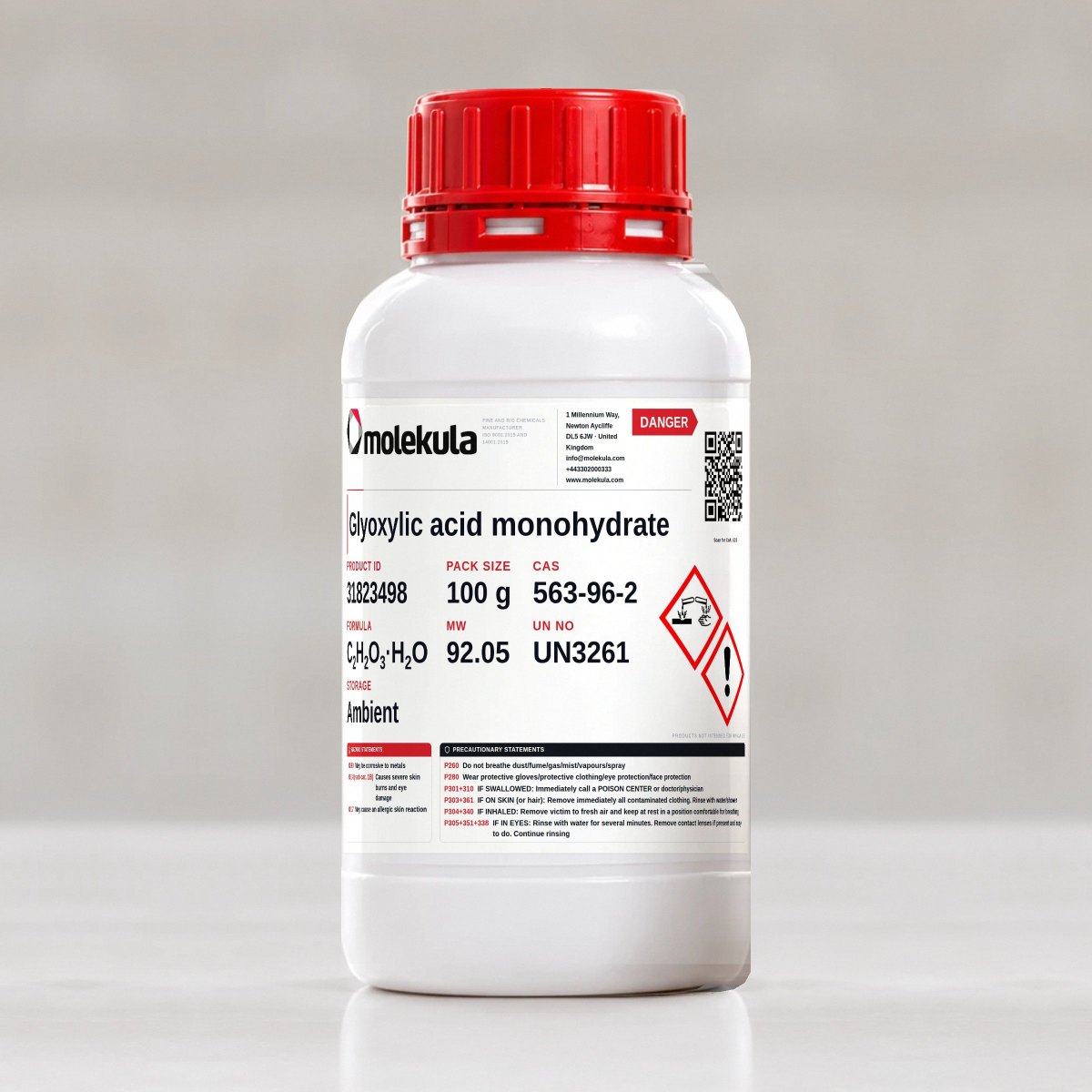 Glyoxylic acid monohydrate, 100 g pack