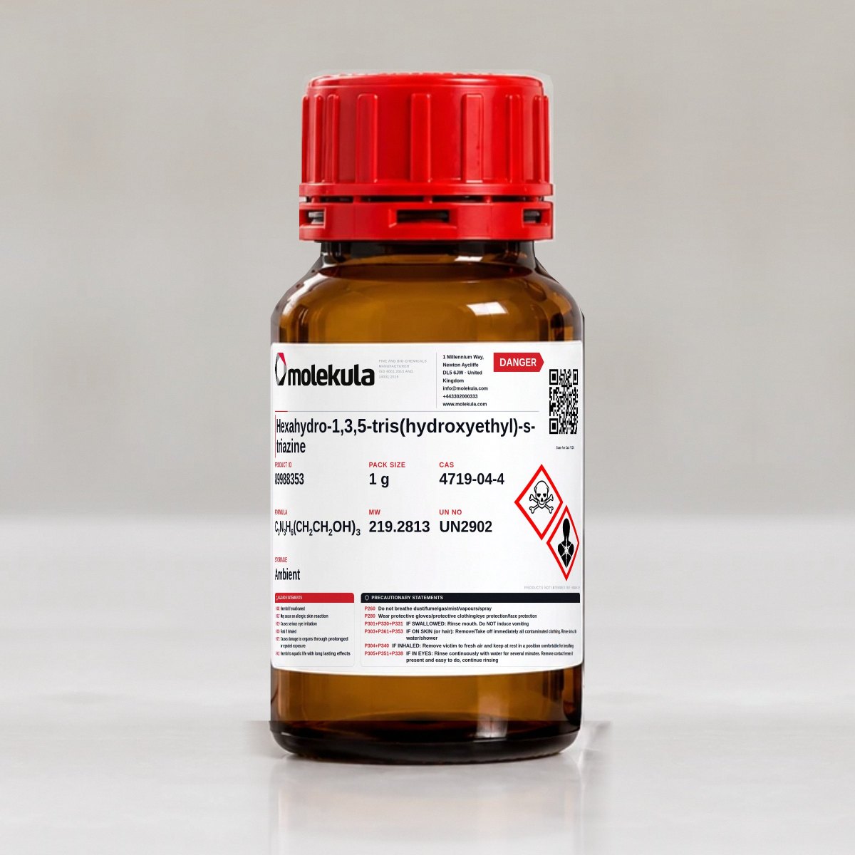 Hexahydro-1,3,5-tris(hydroxyethyl)-s-triazine, 1 g pack