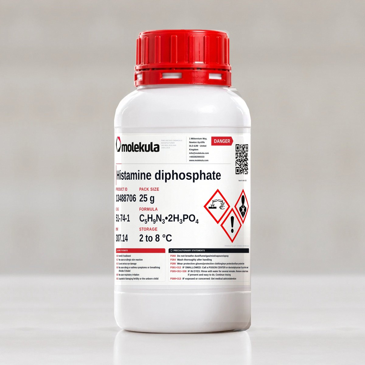 Histamine diphosphate, 25 g pack