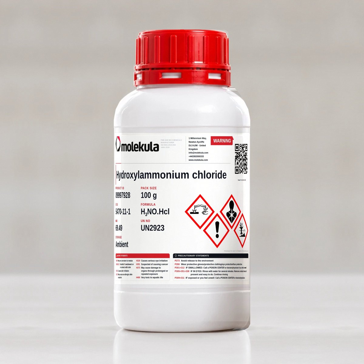 Hydroxylammonium chloride, 100 g pack
