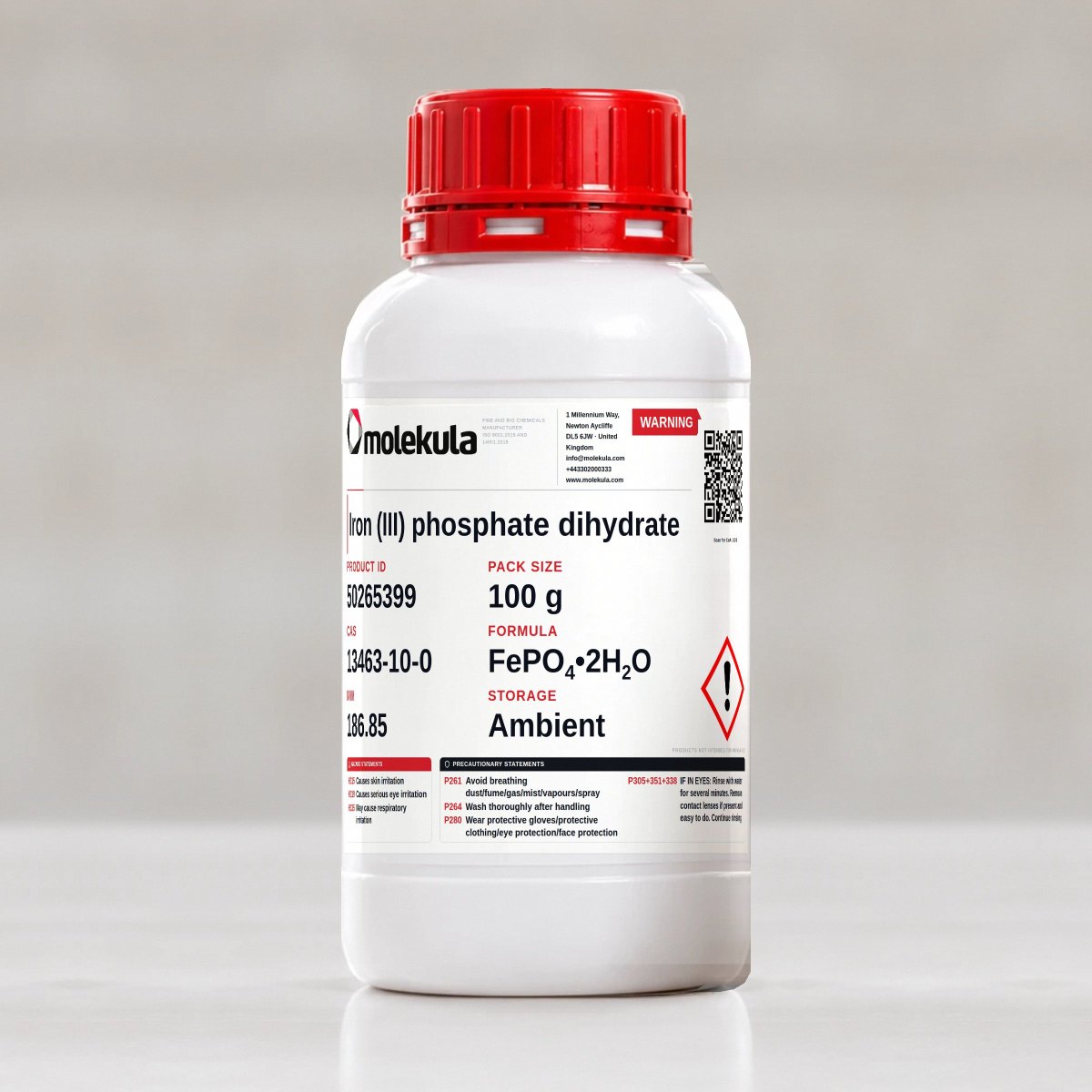 Iron (III) phosphate dihydrate, 100 g pack
