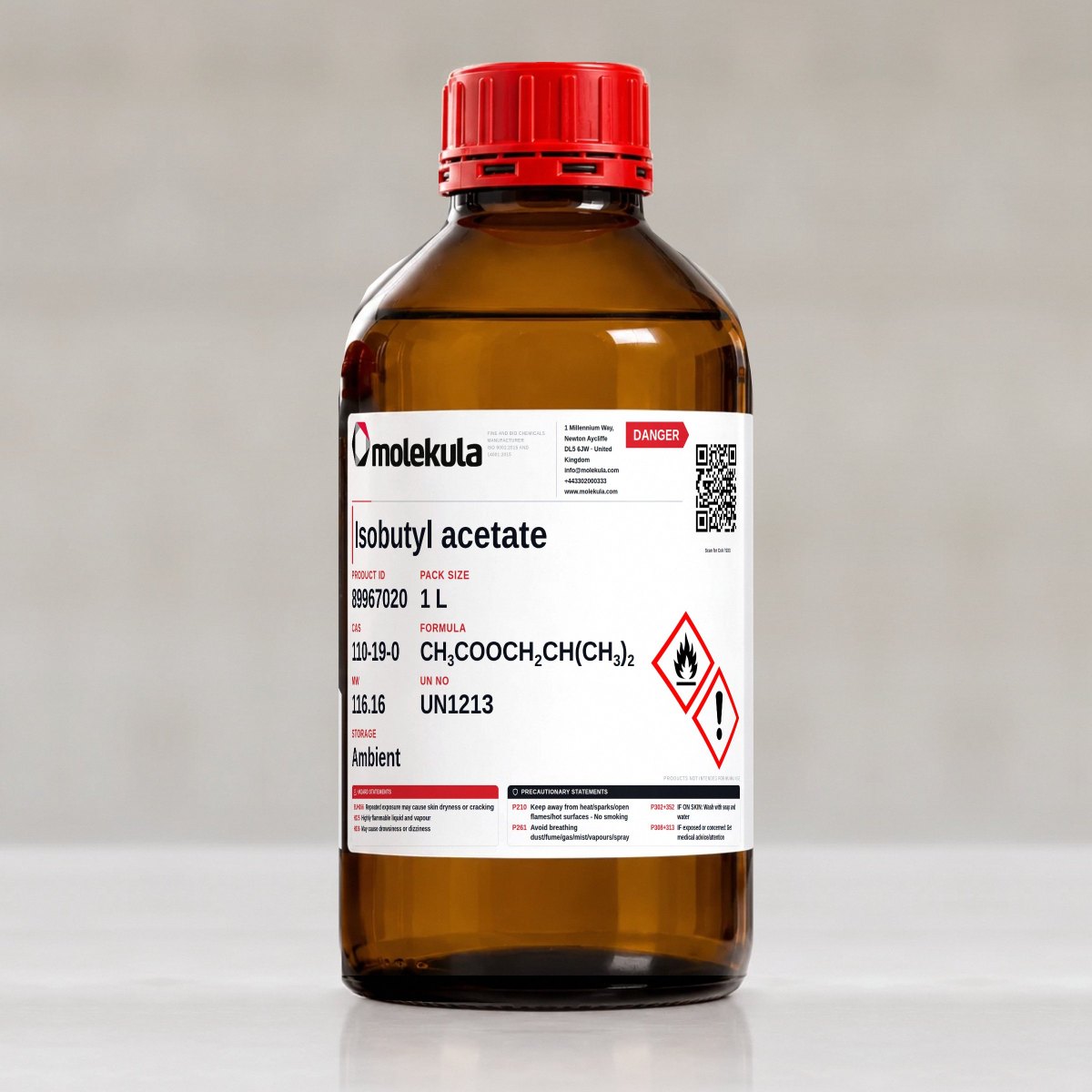 Isobutyl acetate, 1 L pack