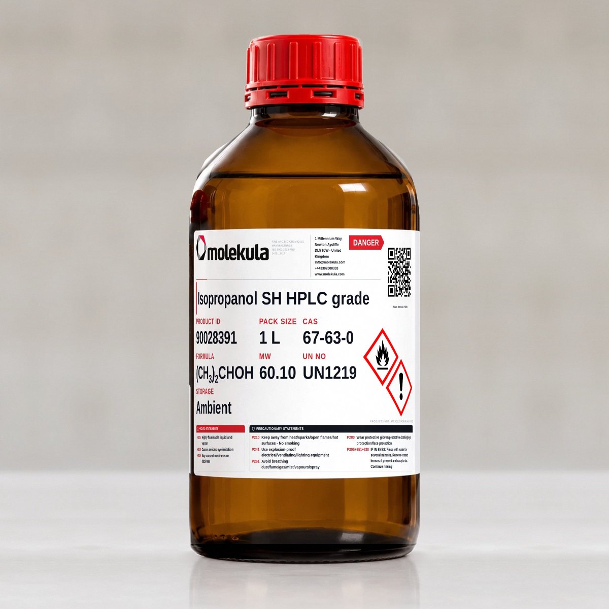 Isopropanol SH HPLC grade, 1 L pack