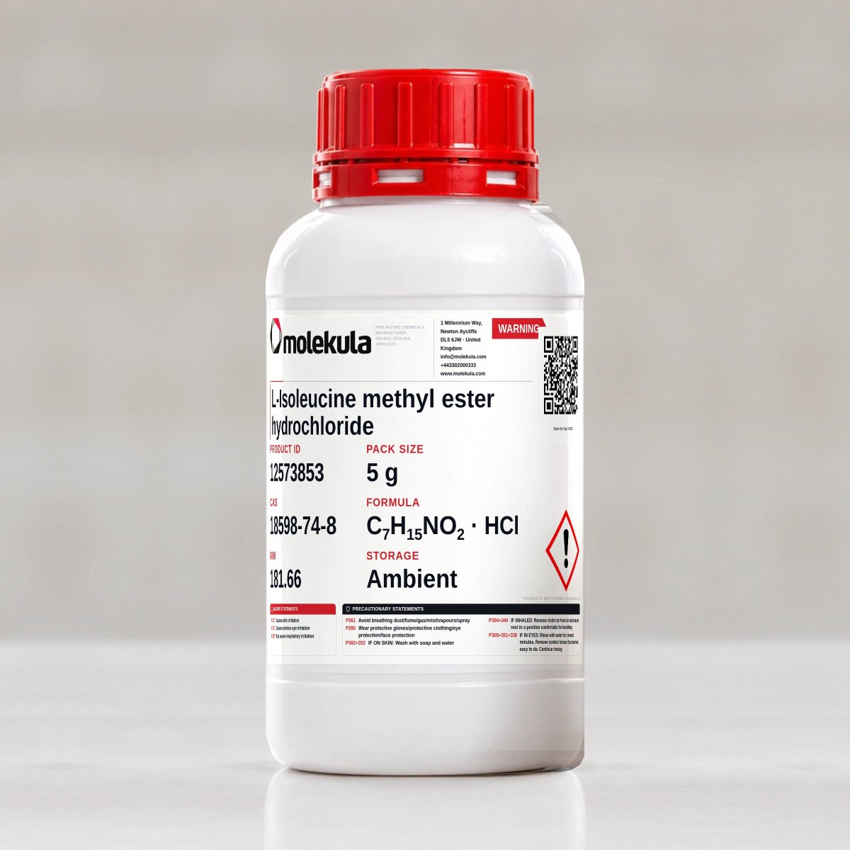 L-Isoleucine methyl ester hydrochloride, 5 g pack