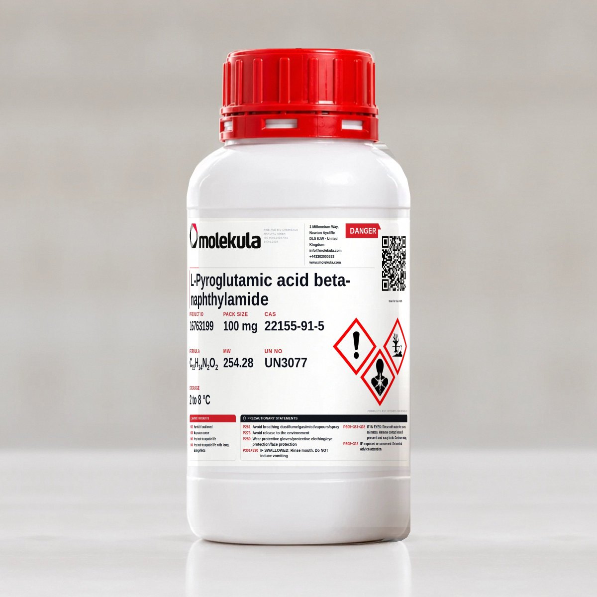 L-Pyroglutamic acid beta-naphthylamide, 100 mg pack