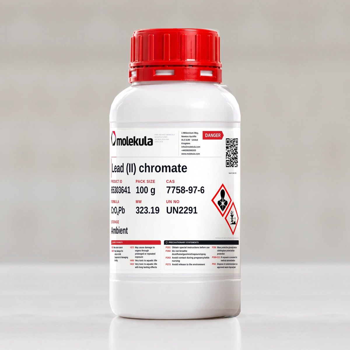 Lead (II) chromate, 100 g pack