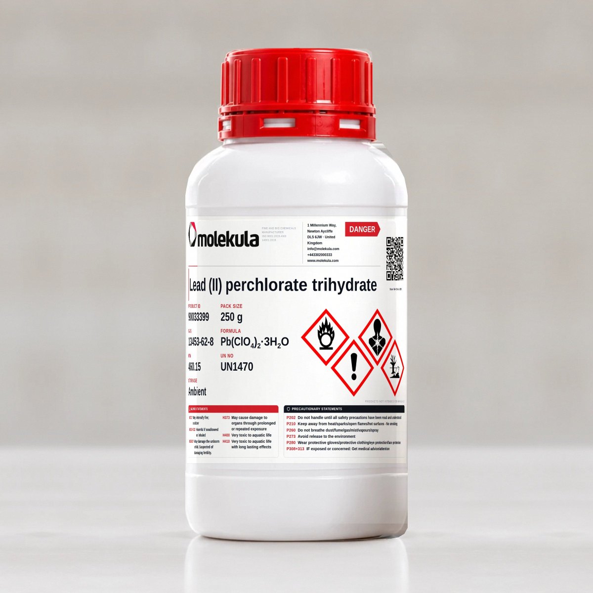Lead (II) perchlorate trihydrate, 250 g pack