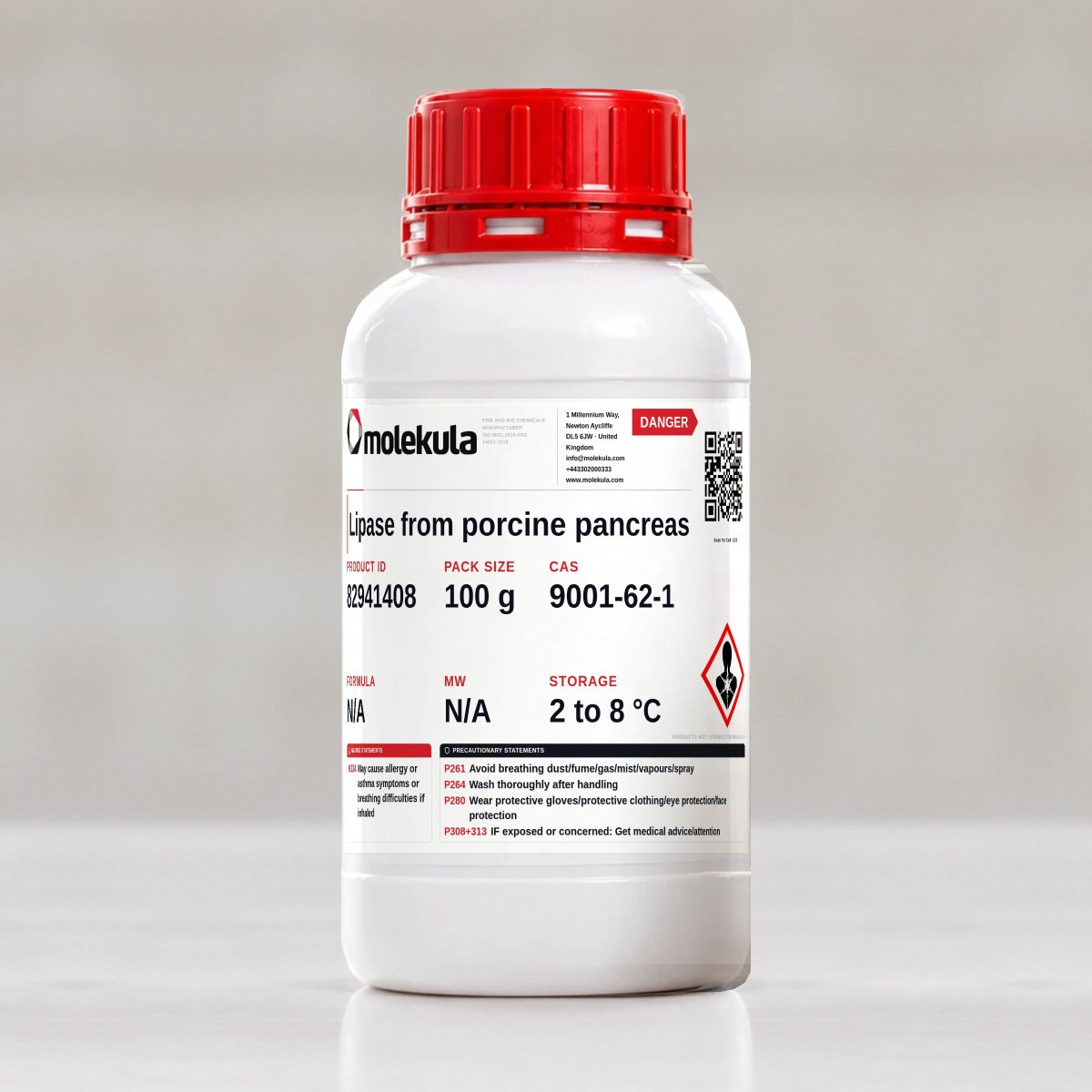Lipase from porcine pancreas, 100 g pack