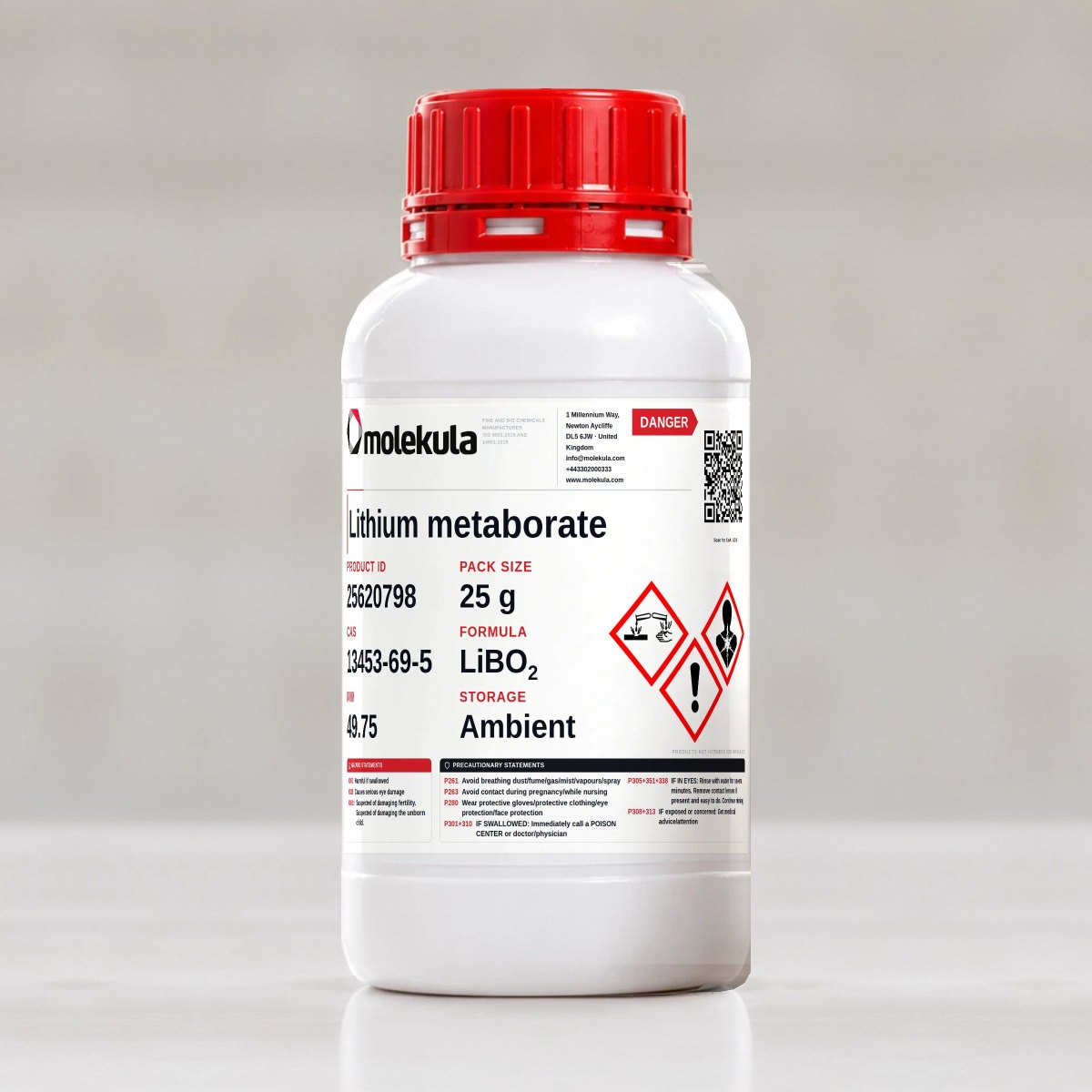 Lithium metaborate, 25 g pack