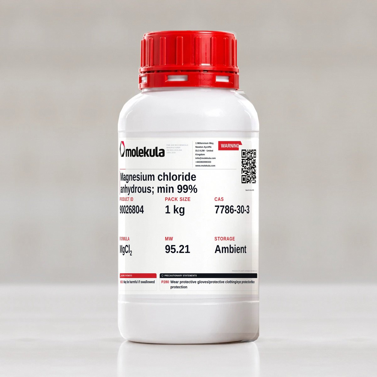 Magnesiumchlorid anhydrous; min. 99%, 1 kg Gebinde