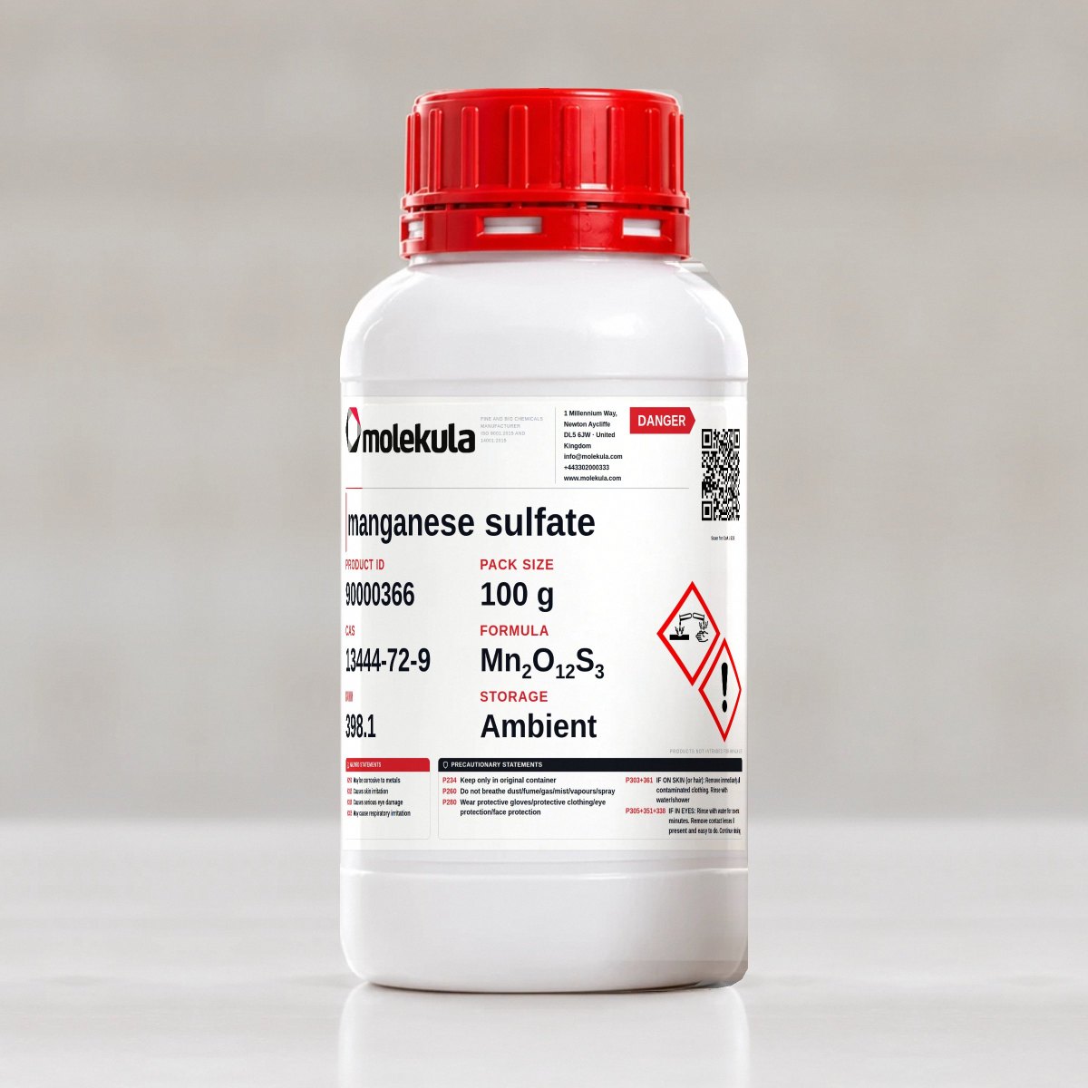 manganese sulfate, 100 g pack