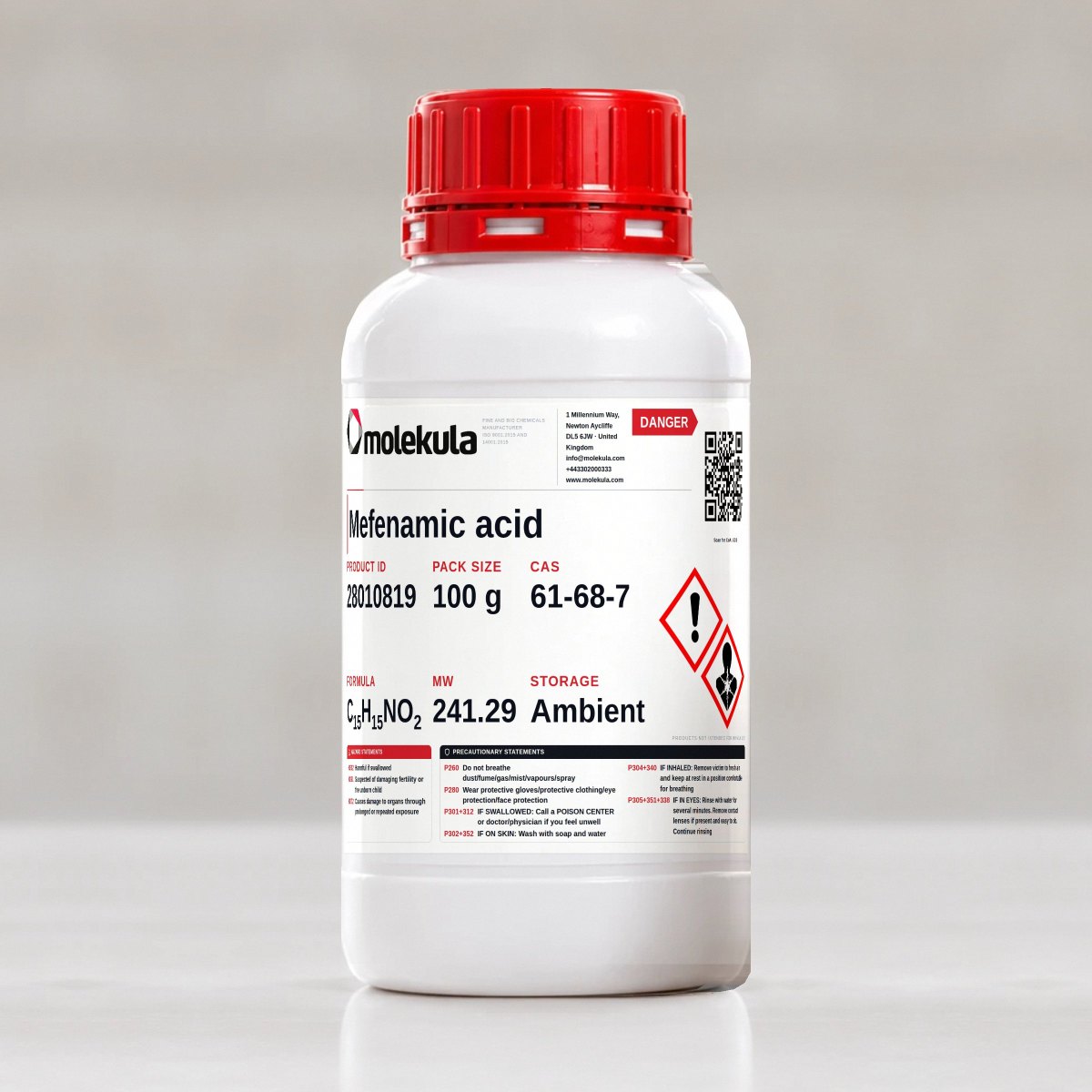 Mefenamic acid, 100 g pack