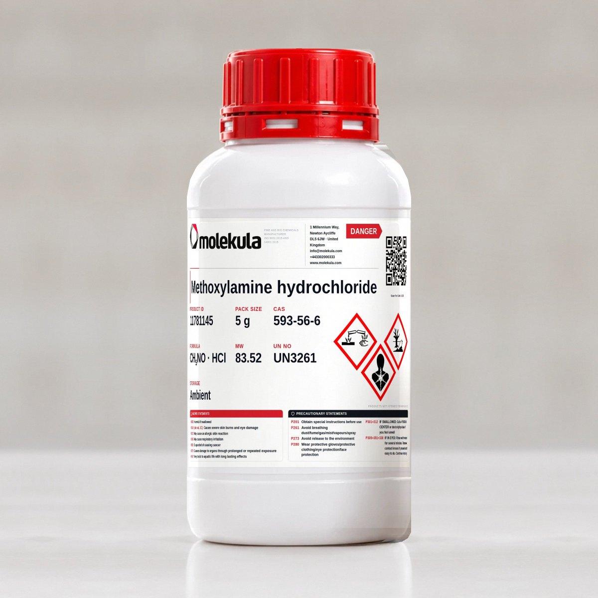 Methoxylamine hydrochloride, 5 g pack