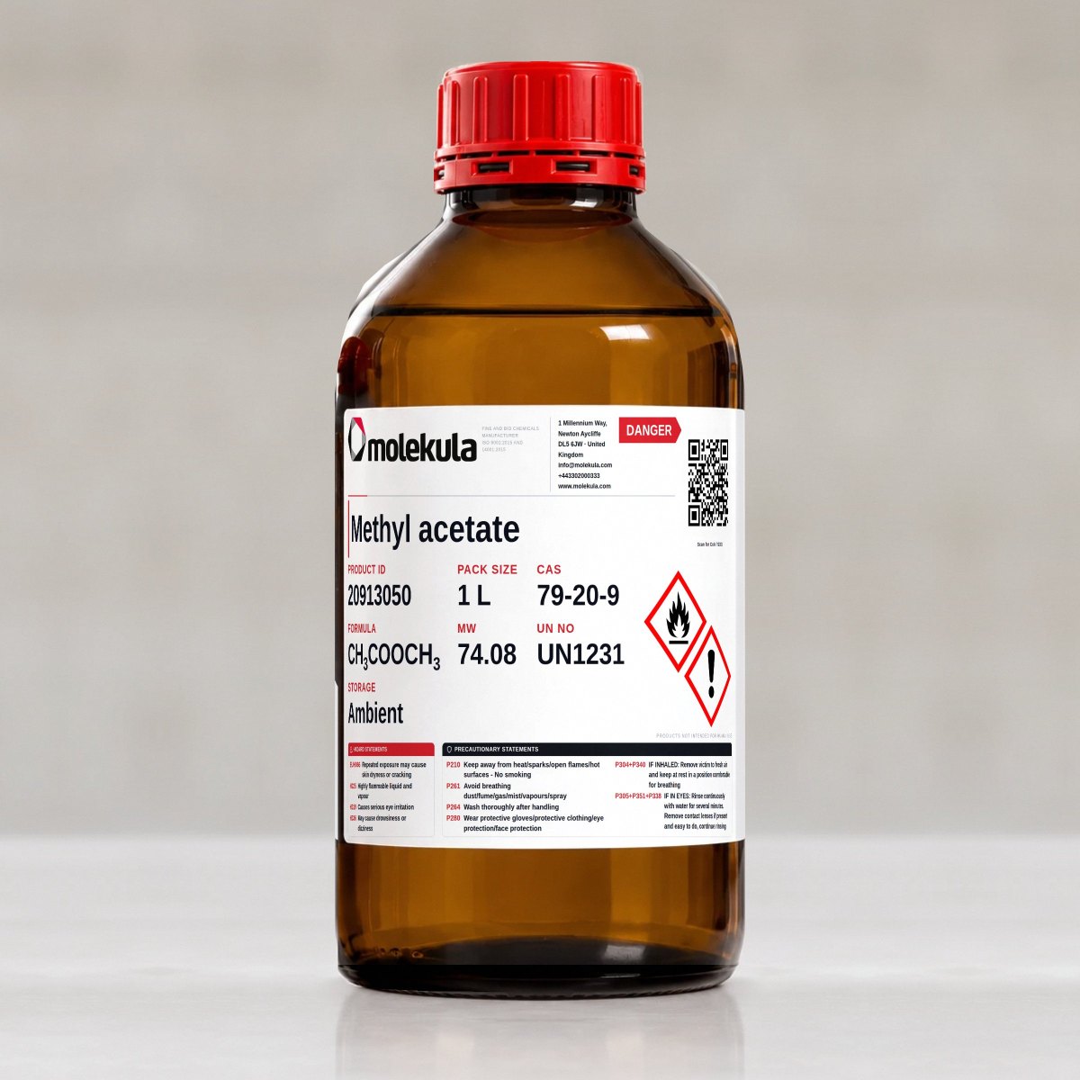 Methyl acetate, 1 L pack