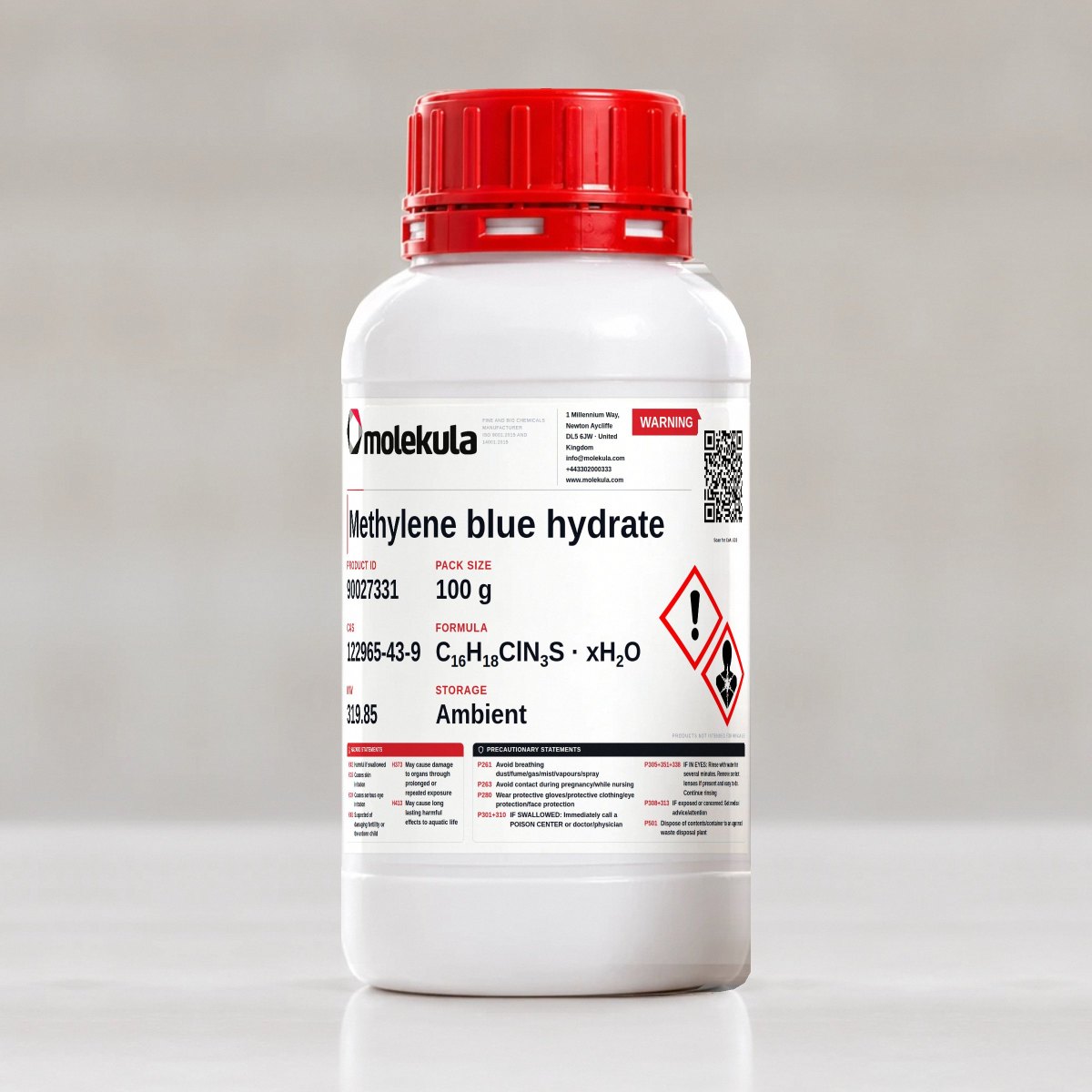 Methylene blue hydrate, 100 g pack