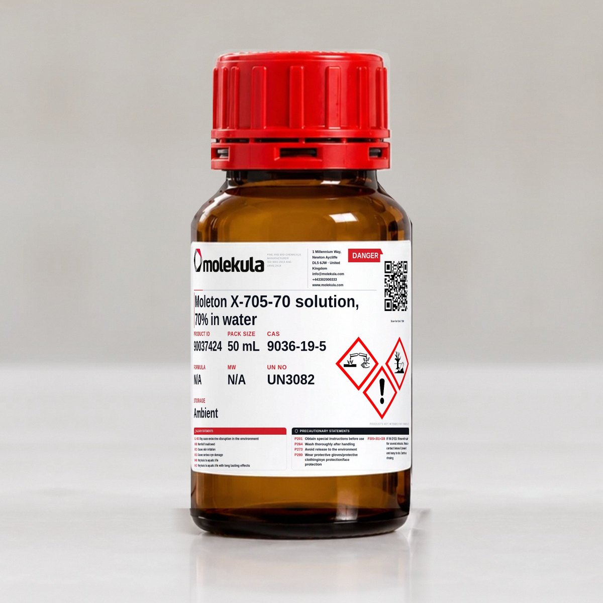 محلول موليتون X-705-70، 70% في الماء، عبوة 50 mL