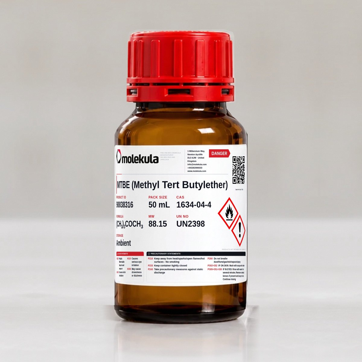 MTBE (Methyl Tert Butylether), 50 mL pack