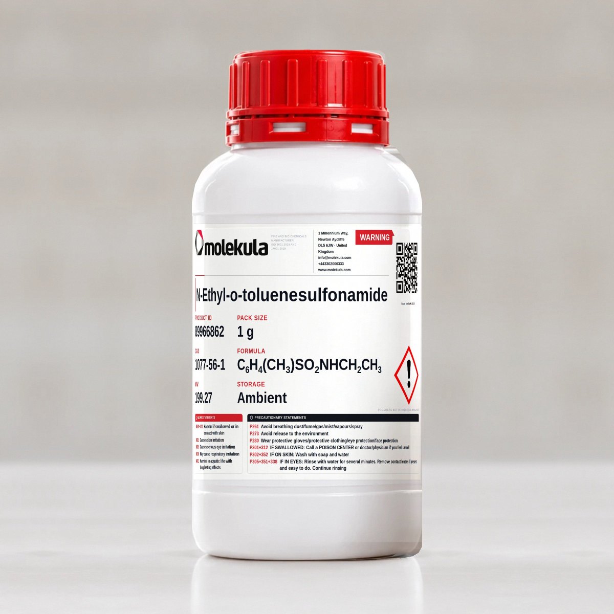 N-Ethyl-o-toluenesulfonamide, 1 g pack