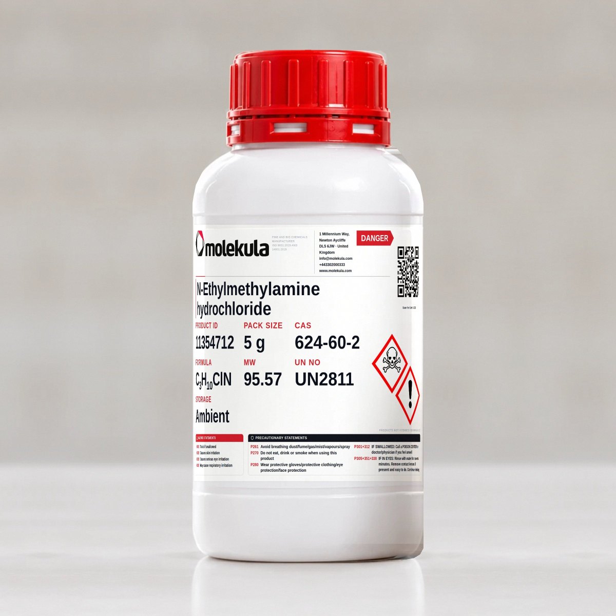 N-Ethylmethylamine hydrochloride, 5 g pack