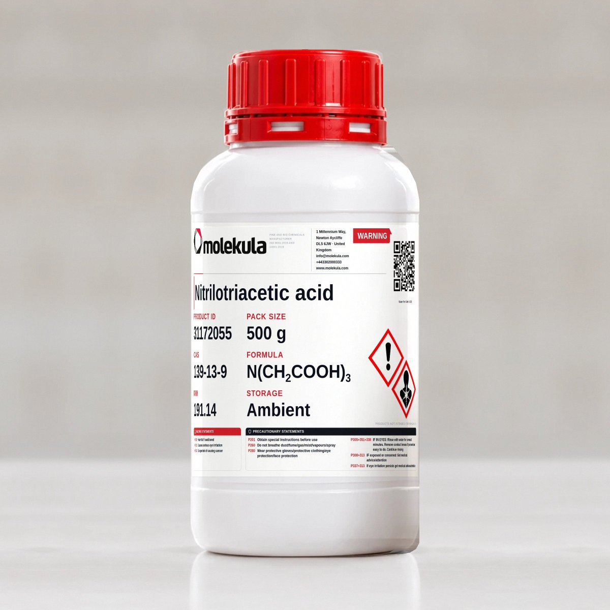 Nitrilotriacetic acid, 500 g pack