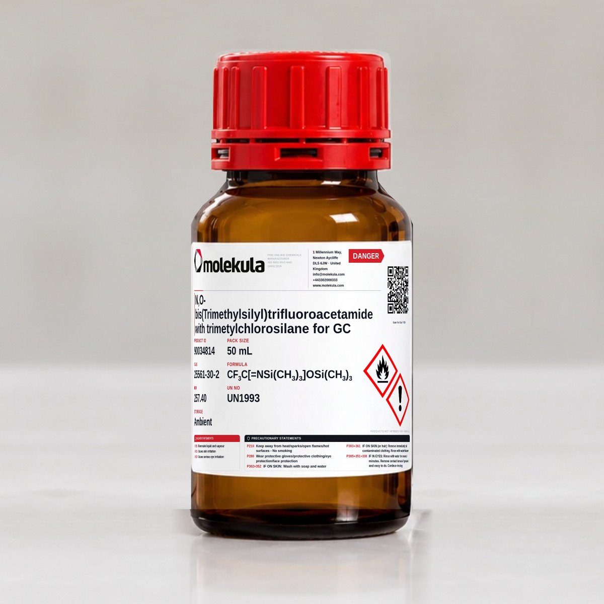 N,O-bis(Trimethylsilyl)trifluoroacetamide with trimetylchlorosilane for GC, 50 mL pack