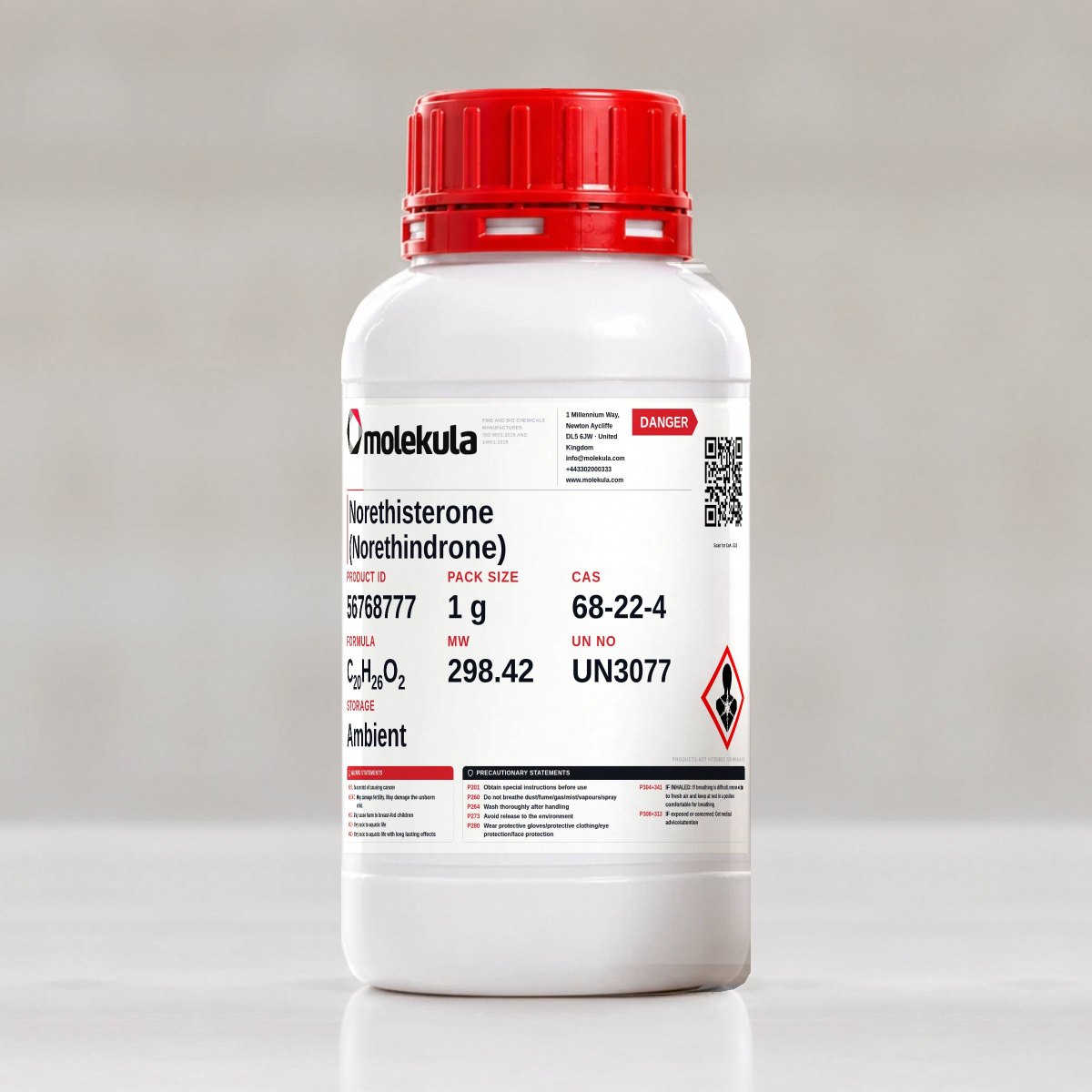 Norethisterone (Norethindrone), 1 g pack
