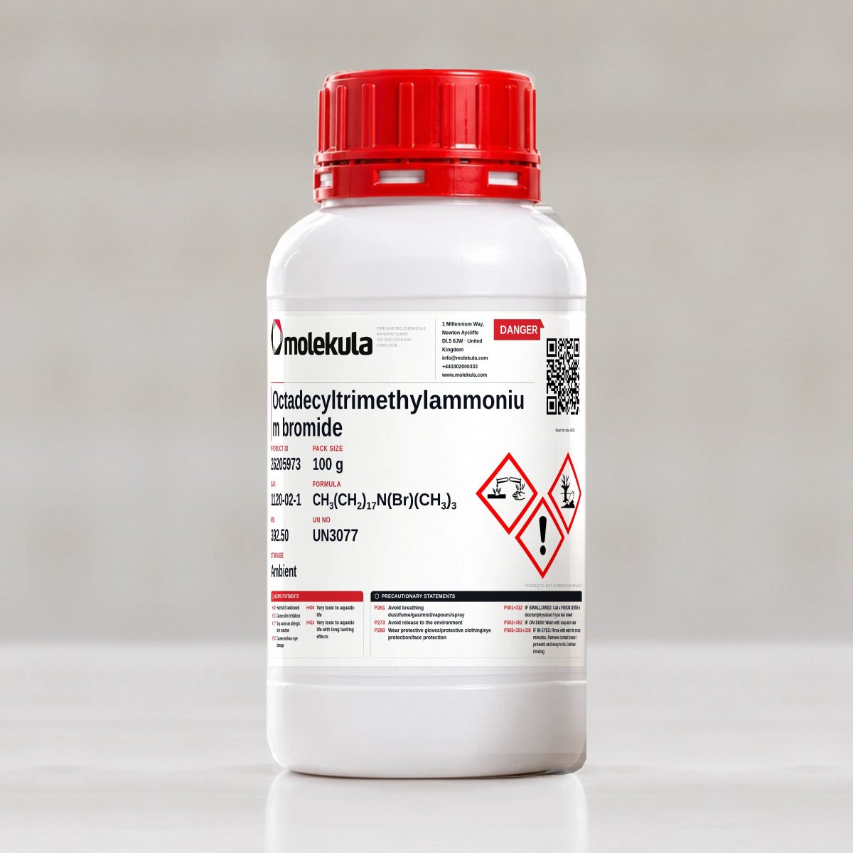 Octadecyltrimethylammonium bromide, 100 g pack