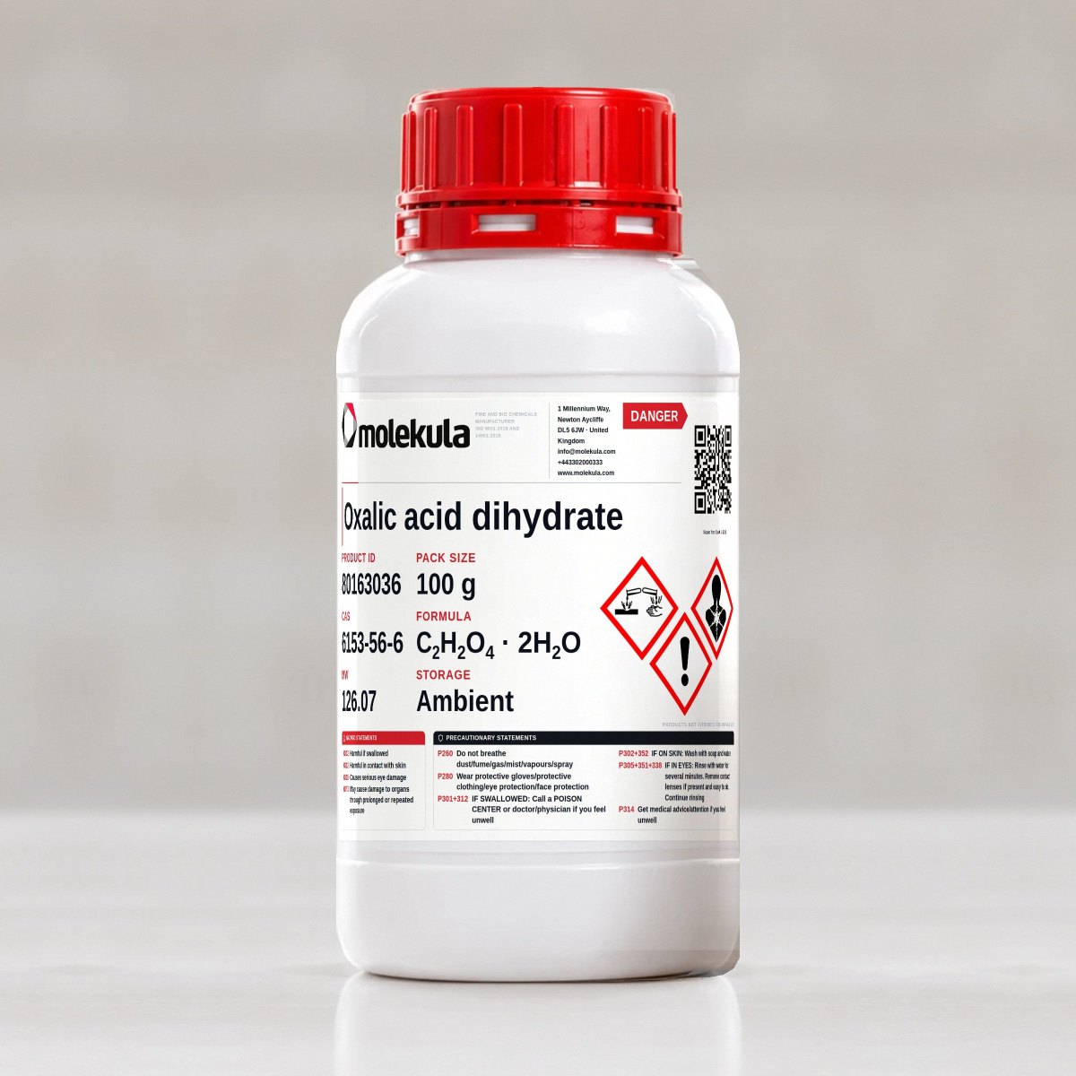 Oxalic acid dihydrate, 100 g pack