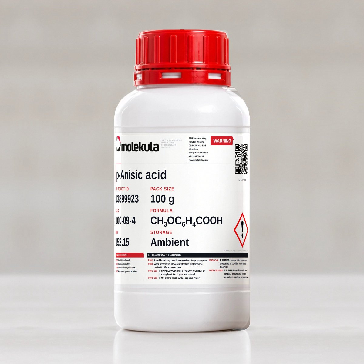 p-Anisic acid, 100 g pack