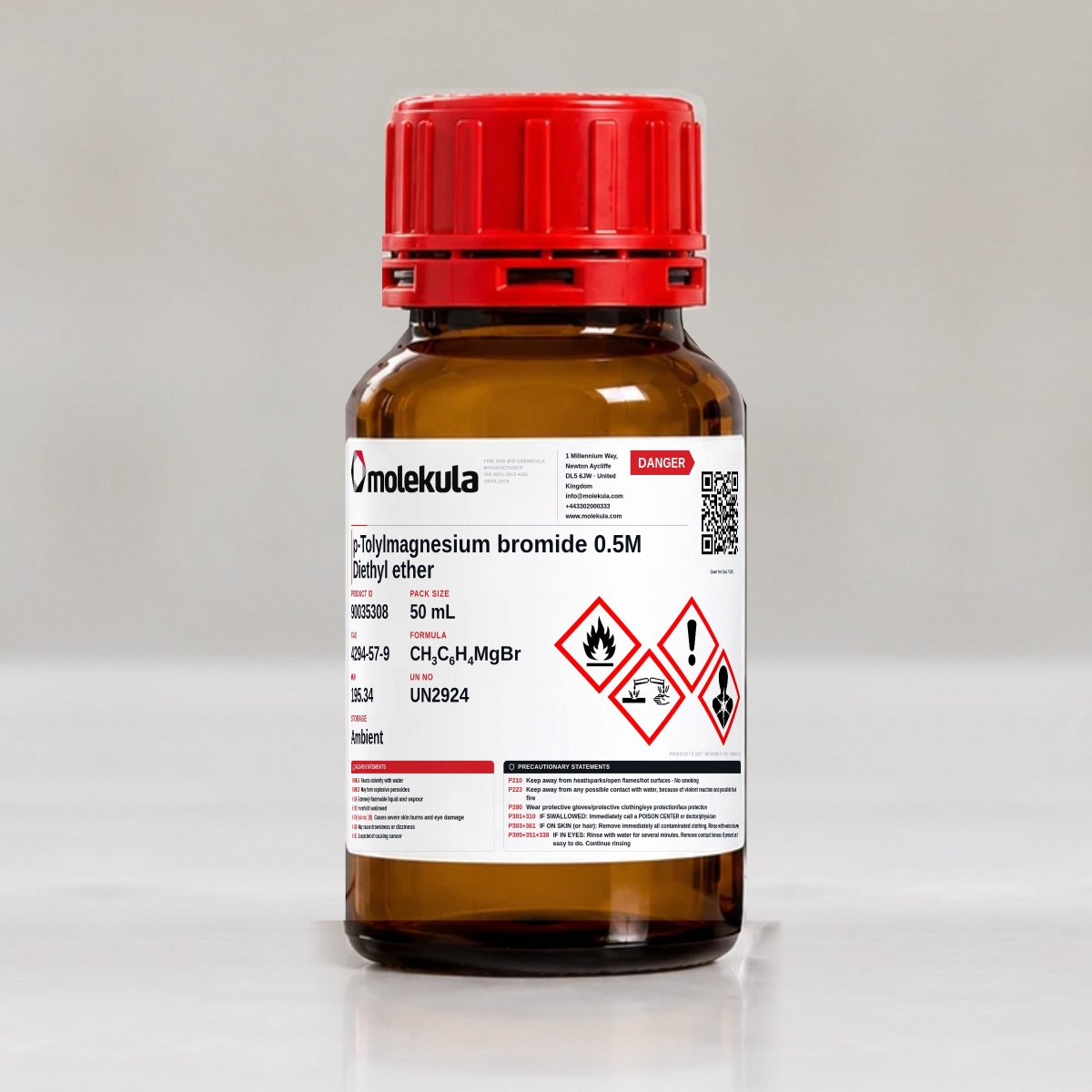 p-Tolylmagnesium bromide 0.5M Diethyl ether, 50 mL pack