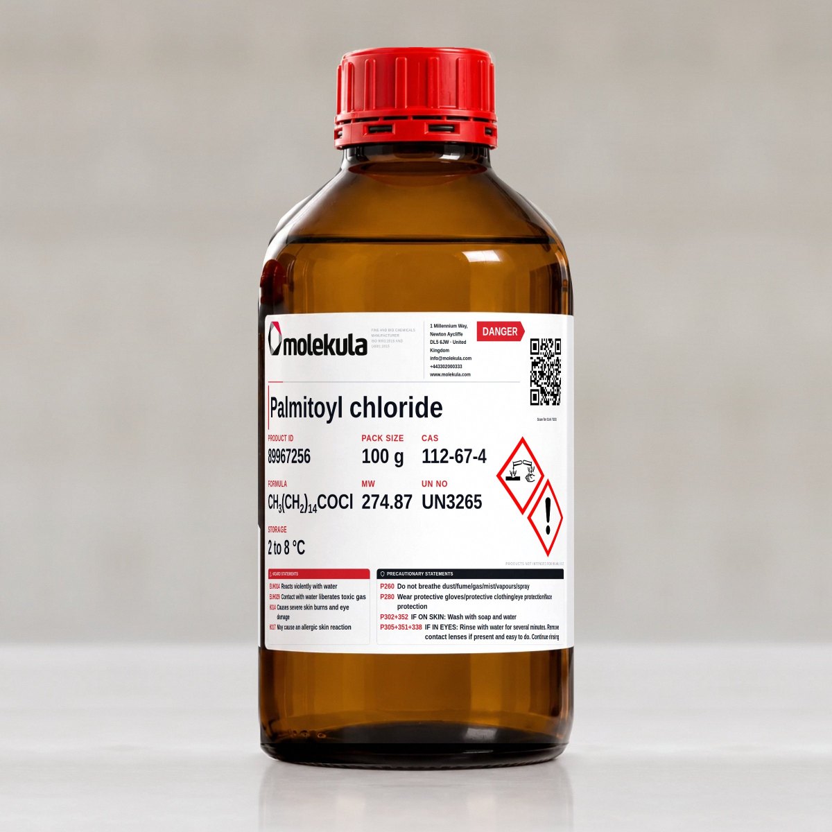Palmitoyl chloride, 100 g pack