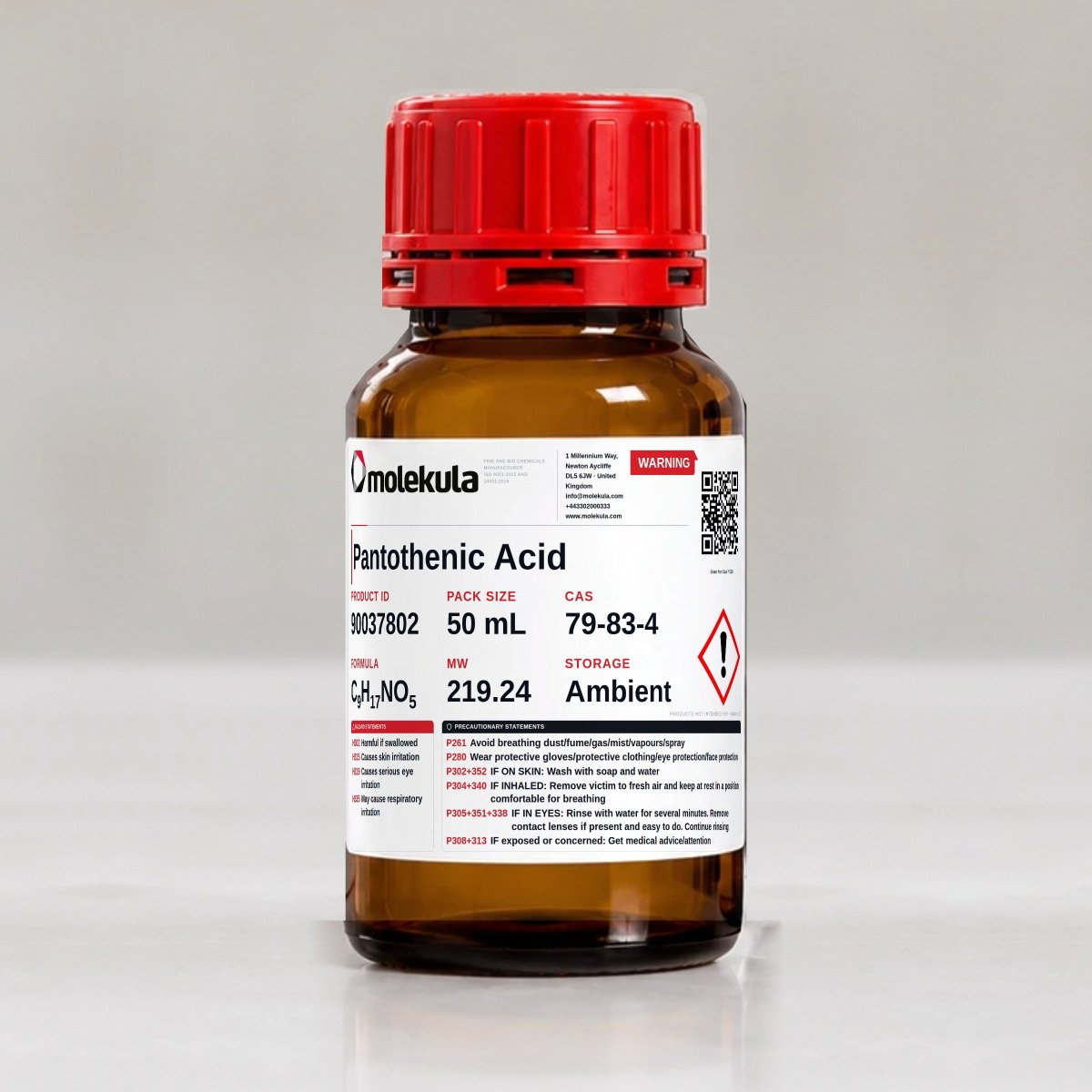 Pantothenic Acid, 50 mL pack