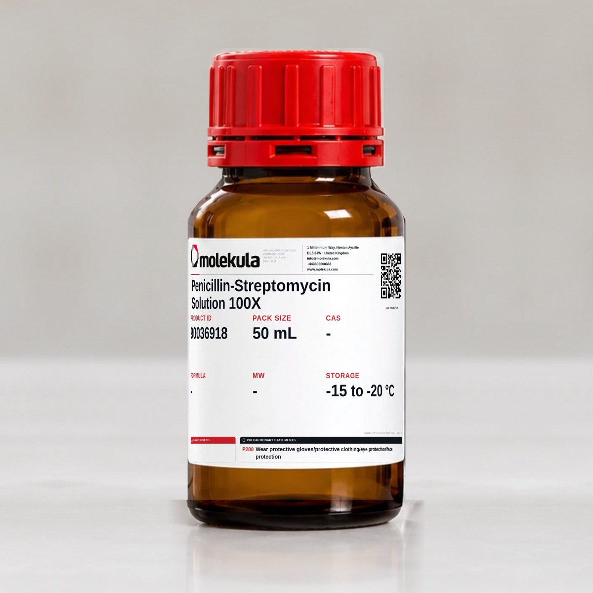 Penicillin-Streptomycin Solution 100X, 50 mL pack