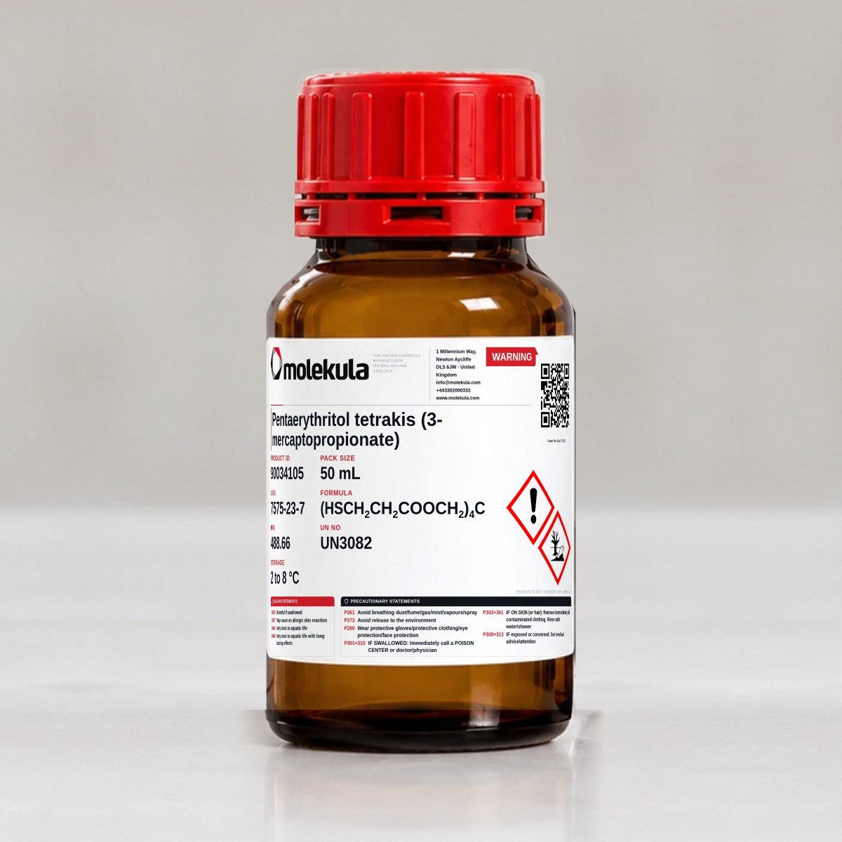 Pentaerythritoltetrakis(3-mercaptopropionat), 50 mL Gebinde