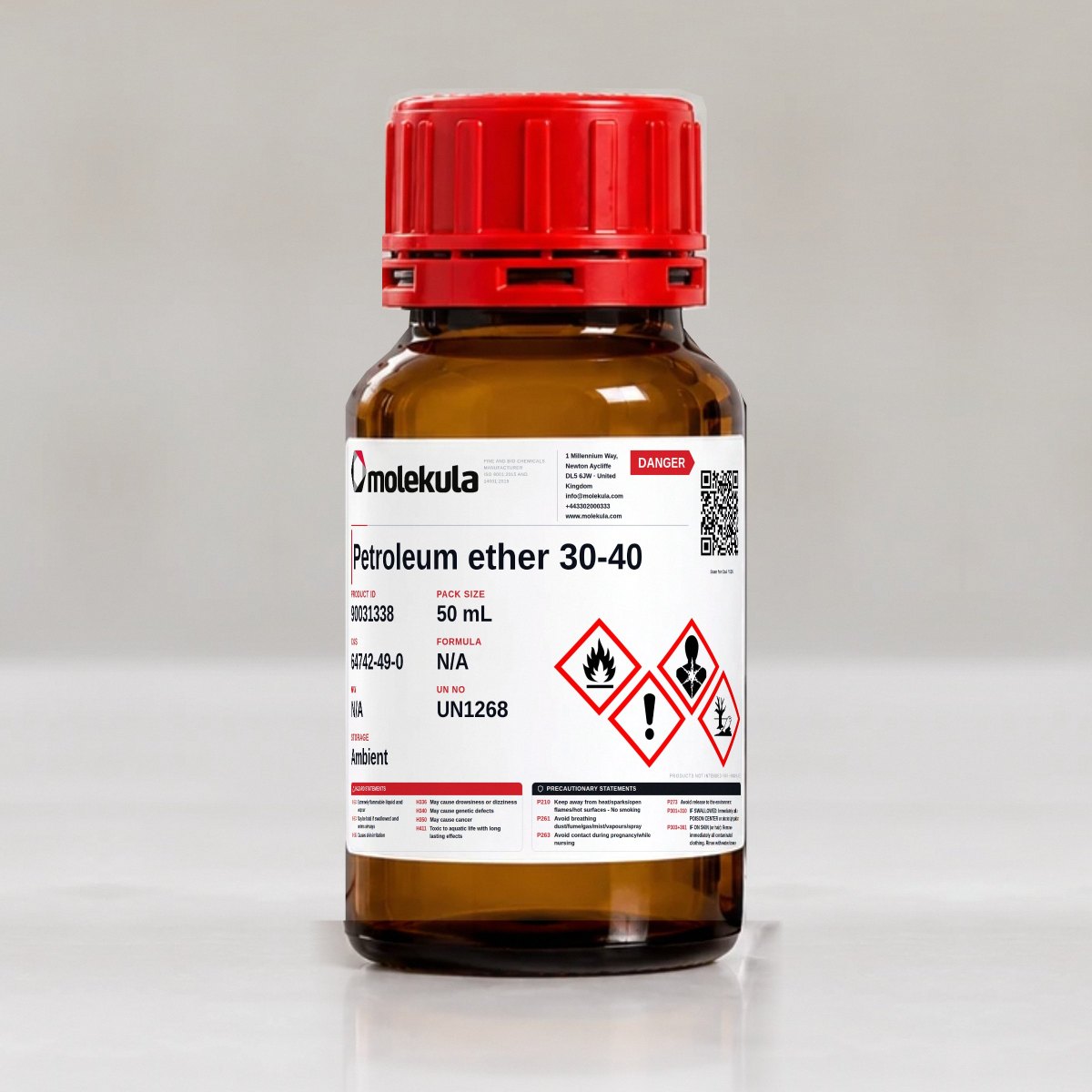 Petroleum ether 30-40, 50 mL pack