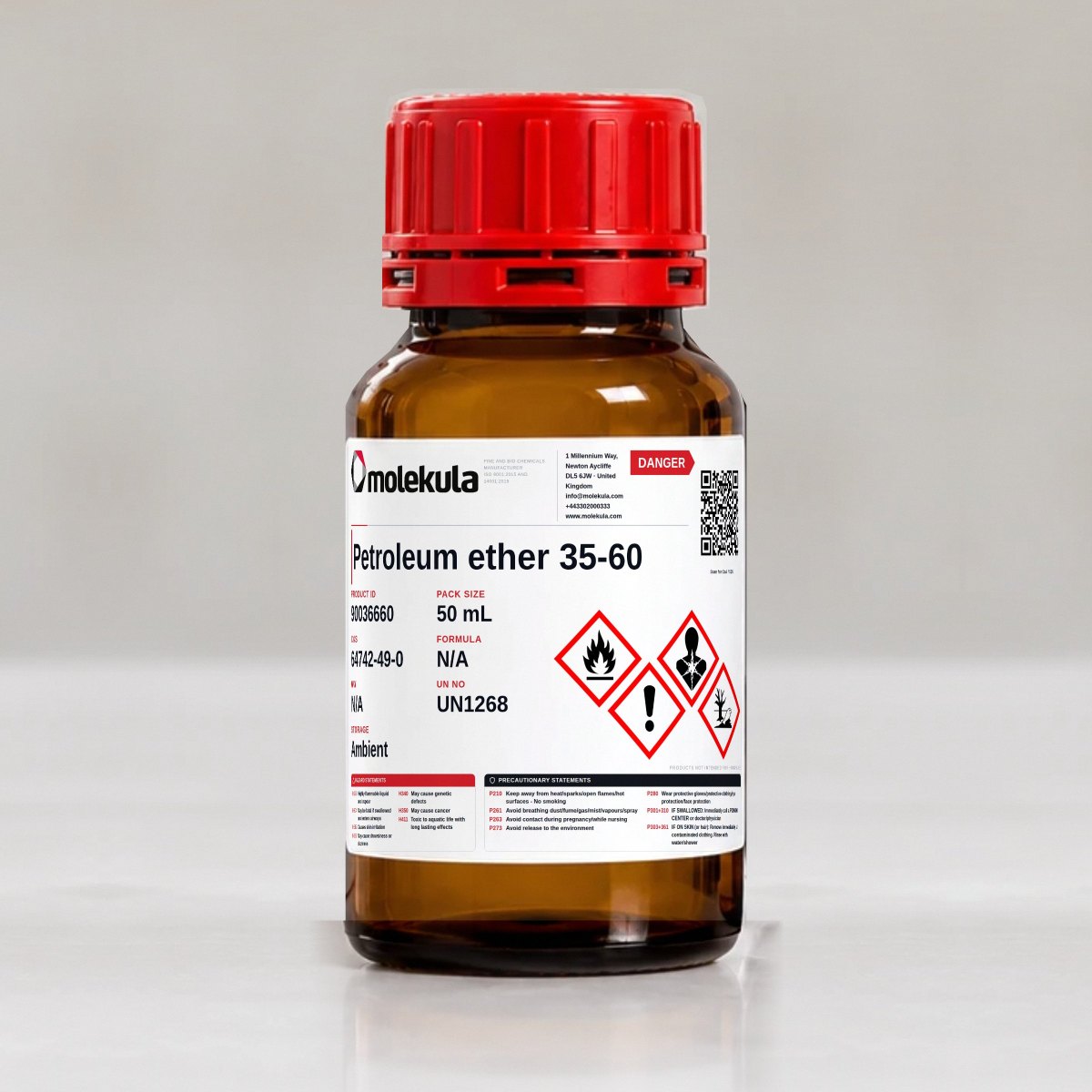 Petroleum ether 35-60, 50 mL pack