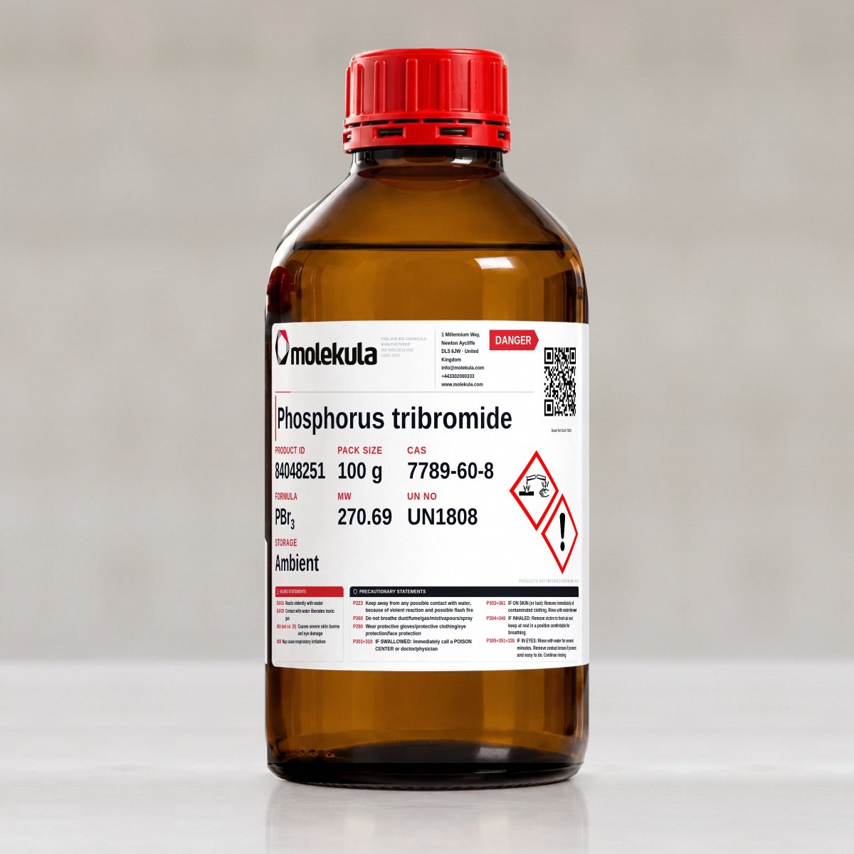 Phosphorus tribromide, 100 g pack