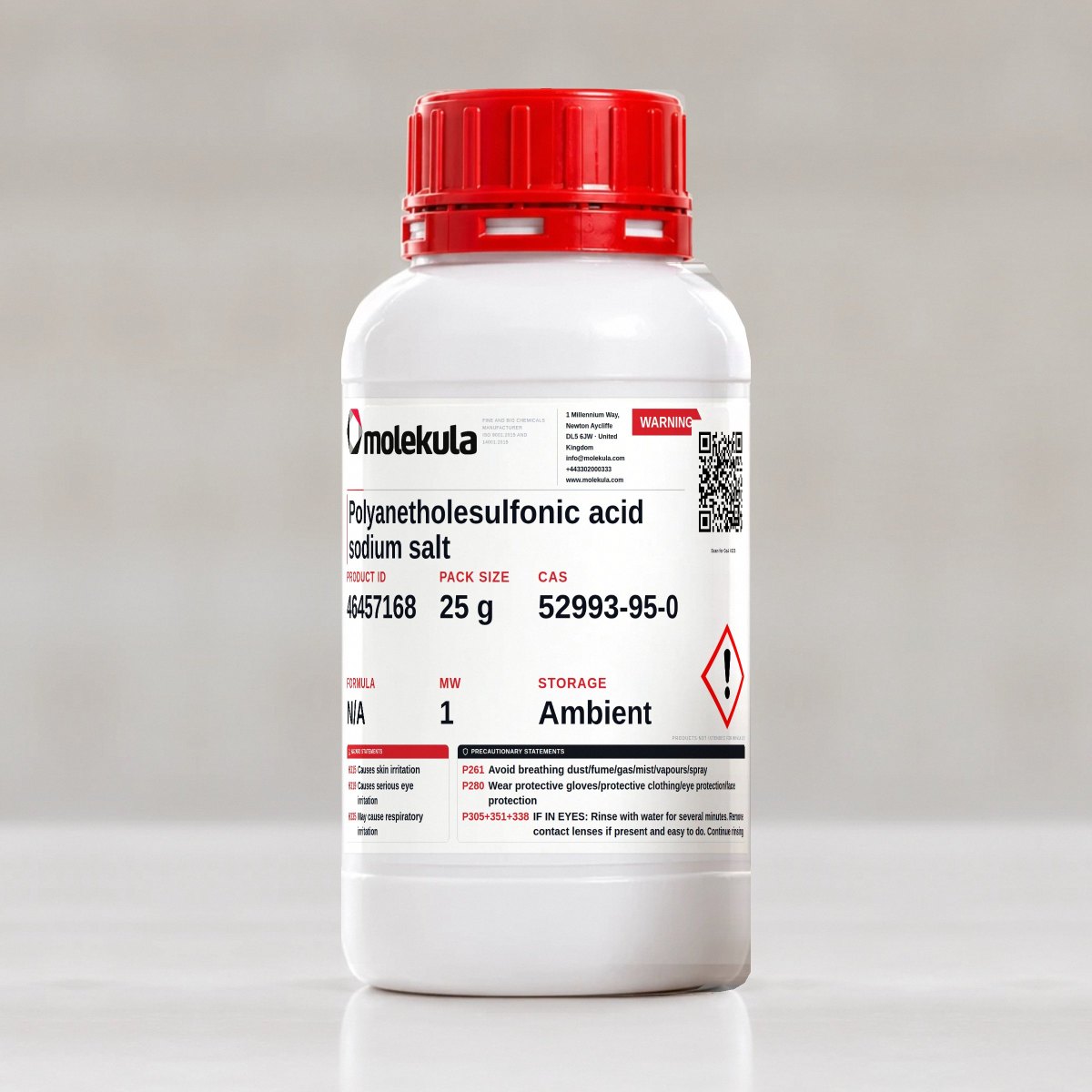 Polyanetholesulfonic acid sodium salt, 25 g pack