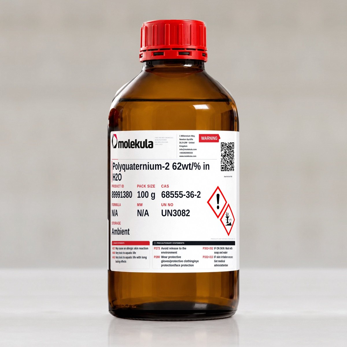 Polyquaternium-2 62wt/% in H2O, 100 g pack
