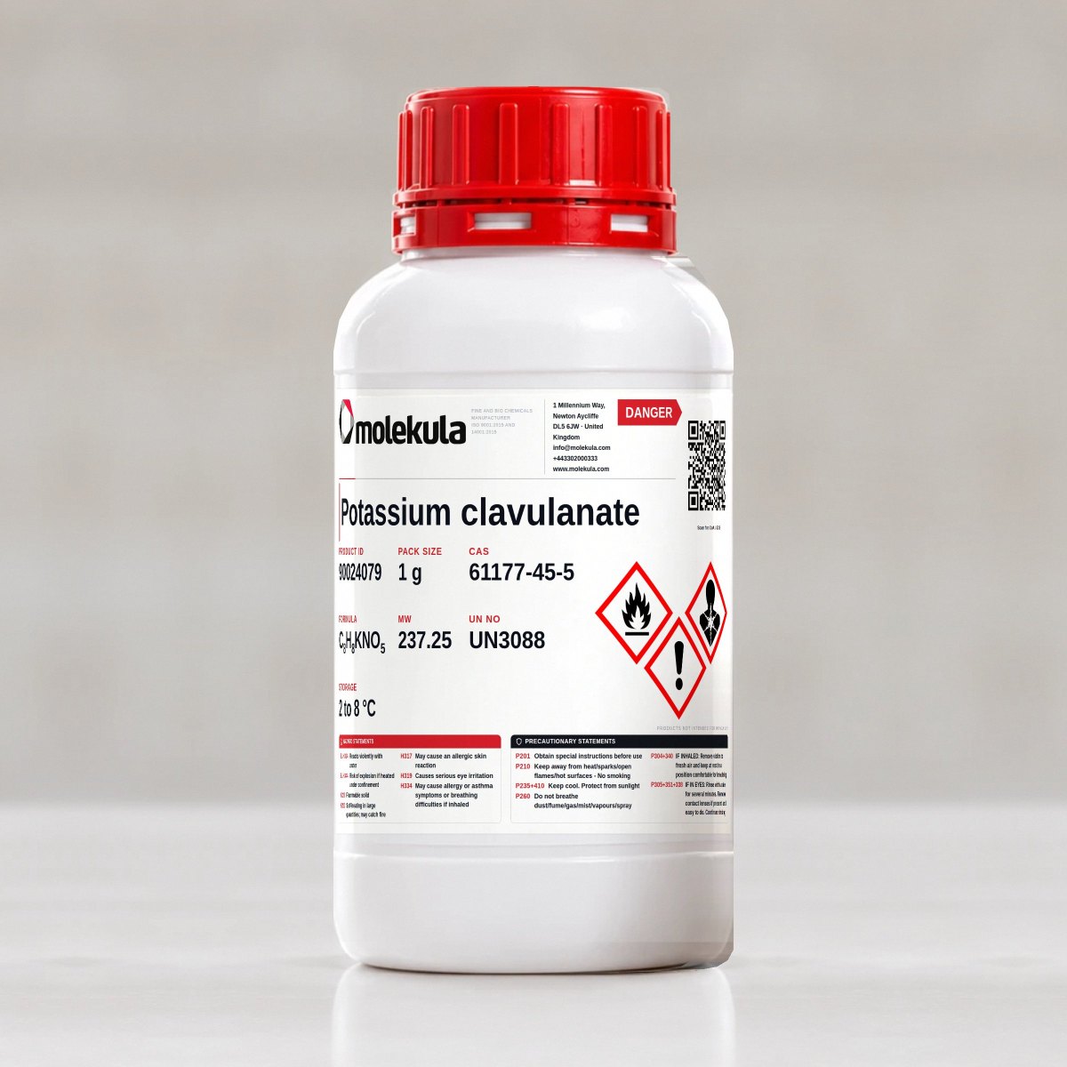 Clavulanato di potassio, confezione da 1 g