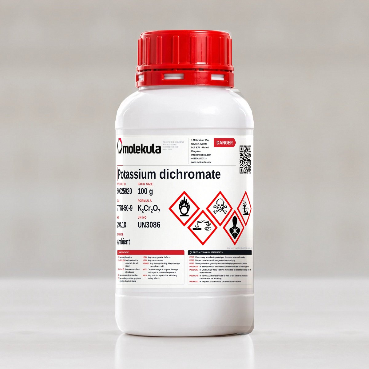 Potassium dichromate, 100 g pack